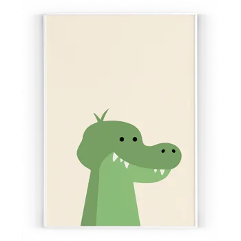 Plakát Plakát / Obraz Dinosaurus A4 - 21 x 29,7 cm Tiskové plátno