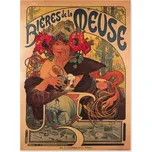 Plakát Alfons Mucha Bieres, 24 x 32 cm