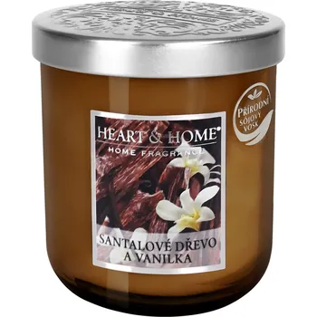 Party dekorace Střední svíčka - Santalové dřevo a vanilka