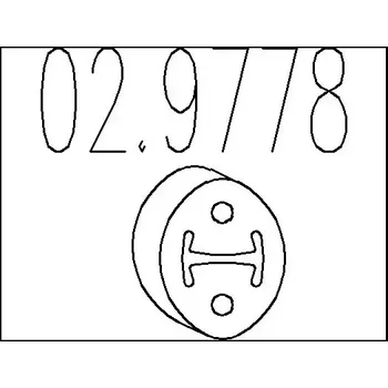 Výfukový systém MTS Zarážka tlumiče výfuku MTS 02.9778