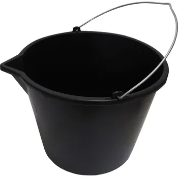 Zdenické nářadí Toptrade Vědro zednické, plastové, s nálevkou, 20 l, standard