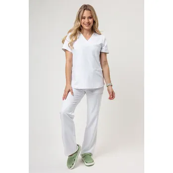 Dámský overall Dámská lékařská souprava Cherokee Ultra (halena 3-pocket, kalhoty Cargo) bílá