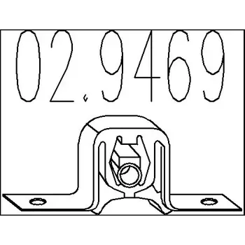 Tlumič výfuku MTS Zarážka tlumiče výfuku MTS 02.9469