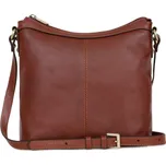 Hexagona Tatiana kožená crossbody kabelka hnědá 113032-2200 hnědá