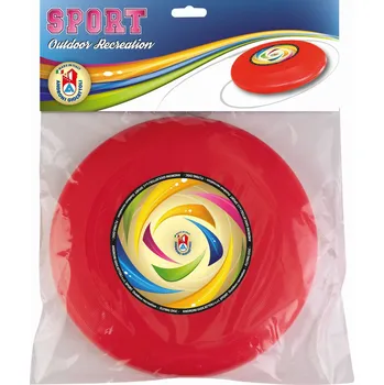 plyšák Androni Házecí disk - průměr 23 cm, červený
