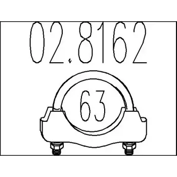 Těsnění výfuku MTS Spojovací trubky výfukového systému MTS 02.8162