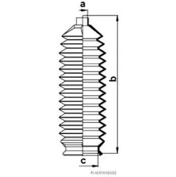 HERTH+BUSS JAKOPARTS Sada manžet - řízení JAK J4103009