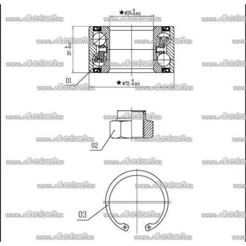 Starline Sada ložiska kola LO 00882
