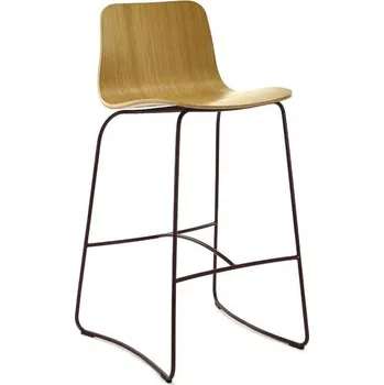 Barová židle Barová židle s opěrkou Hips FAMEG moderní dřevěná do kuchyně na míru 74 cm