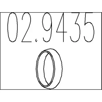 Těsnění výfuku MTS Těsnicí kroužek výfukové trubky MTS 02.9435