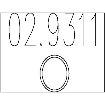 Těsnění výfuku MTS Těsnicí kroužek výfukové trubky MTS 02.9311