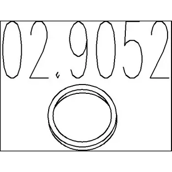 Těsnění výfuku MTS Těsnicí kroužek výfukové trubky MTS 02.9052