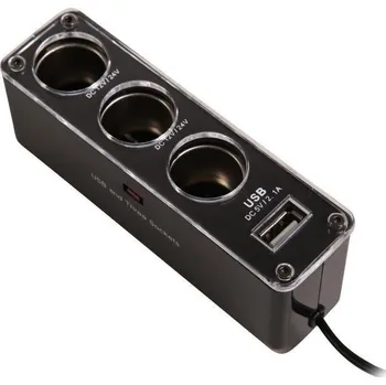 Beng Nabíječka CL adaptér 12/24V, 3x CL, 1x USB 2.1A DO BE17954