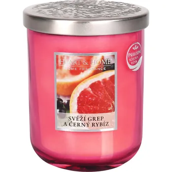 Party dekorace Velká svíčka - Svěží grep a černý rybíz