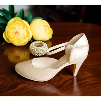 Dámské lodičky Svatební boty - perleťově ivory Velikost obuvi: 34