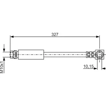 Brzdová hadice BOSCH Brzdová hadice - 327 mm BO 1987476625
