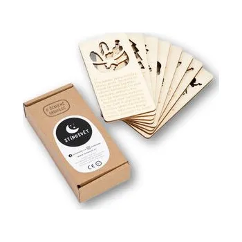 Pohádka O Červené karkulce Prosvěcovací kartičky