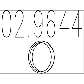 Automobilové těsnění MTS Těsnicí kroužek výfukové trubky MTS 02.9644