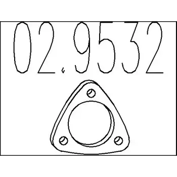 Těsnění výfuku MTS Těsnění výfukové trubky MTS 02.9532