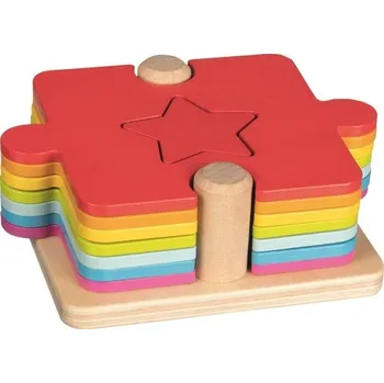 Puzzle Vkládačka a puzzle 2v1 Tvary
