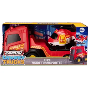 plyšák Teamsterz hasičský nákladní vůz a helikoptéra