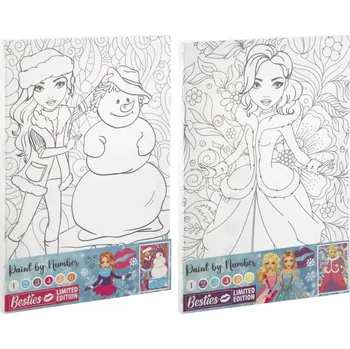 omalovánky Malování podle čísel na plátno Besties