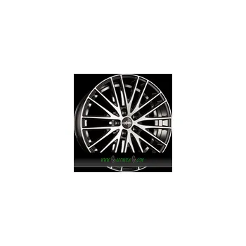 Alu kolo OXIGIN 19 OXSPOKE 8,5x18 5x108 ET45.00 black full polish mit hinterdrehung (bfphd)