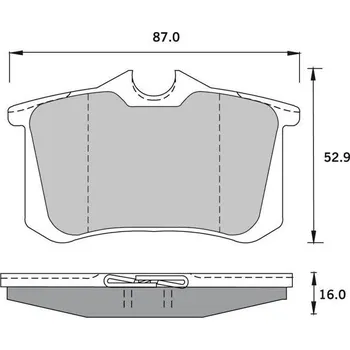 Brzdová destička Starline Sada brzdových destiček BD S376