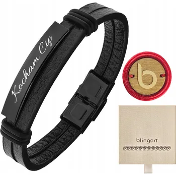 Náramek Kožený náramek S GRAVÍROVÁNÍM DÁREK k narozeninám