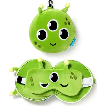 Polštář Space Cadets Alien cestovní polštář, maska na oči a plyšová hračka Ufek