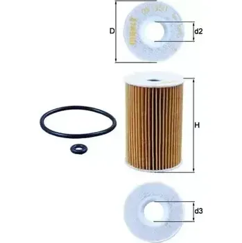 Olejový filtr MAHLE Olejový filtr MAO OX 135/1D