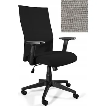 Otočná kancelářská židle BLACK ON BLACK PLUS Šedá Ergonomická Textilní Nosnost 130 kg
