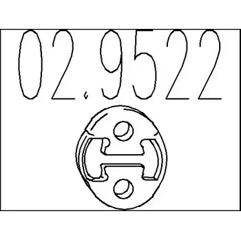 Výfukový systém MTS Zarážka tlumiče výfuku MTS 02.9522