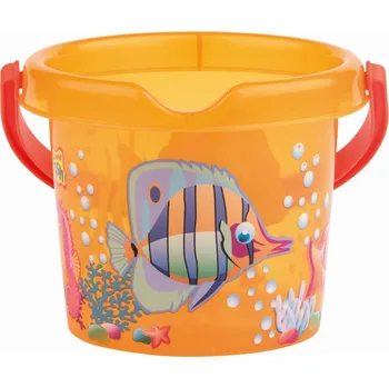 plyšák Androni Kyblík rybičky průhledný - průměr 13 cm, oranžový