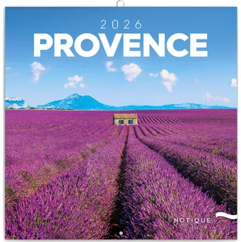 Kalendář NOTIQUE Poznámkový kalendář Provence 2026, 30 x 30 cm