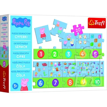 Trefl Puzzle Peppa Pig - Čísla / 20 dílků
