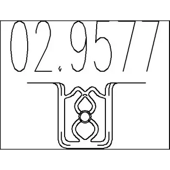 Tlumič výfuku MTS Zarážka tlumiče výfuku MTS 02.9577