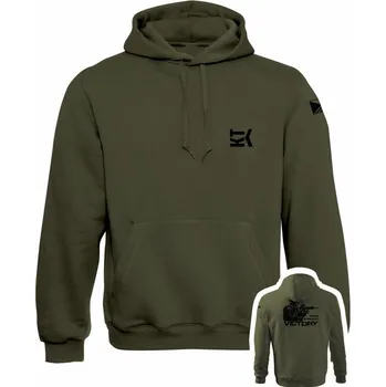 Pánská mikina Mikina s kapucí KT Ghost - olivová
