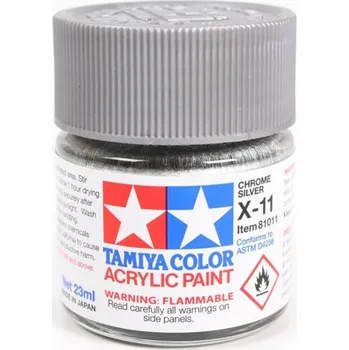 Modelářská barva Tamiya (81511) Tamiya X-11 Chrome Silver