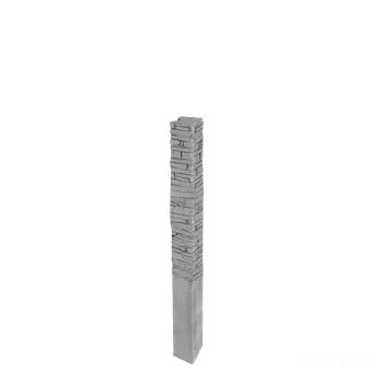 Příslušenství pro plot Diton Sloupek plotový Quick wall stone 160 150×150×2500 mm koncový přírodní (8)