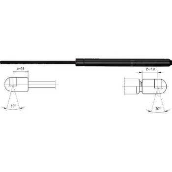 Dveře karosérie Starline plynová vzpěra víka kufru SEDAN 36.36.802