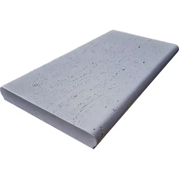 Venkovní dlažba Presbeton Lem bazénový Verto 600/597×318×45 mm průběžný reliéfní šedý (20)