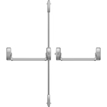 Dveřní kování DK - PANIKOVÉ KOVÁNÍ PHA 2000 - 3-bodové zajištění D2/1H-1D-1B 4. set D2/1H-1D-1B pro šířku dveřního křídla do 1 300 mm s max. výškou 3 400 mm Stříbrná