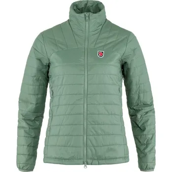 turistická zateplená bunda dámská FJÄLLRÄVEN Expedition X-Lätt Jacket W Patina Green - XL