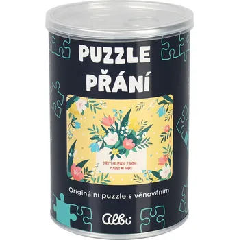 Set školních potřeb Puzzle přání - Štěstí spadlo z nebe