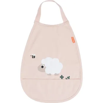 Dětské zboží Done by deer, Bryndáček s kapsou Pull Over Tiny Farm pudrově růžový - Formadore