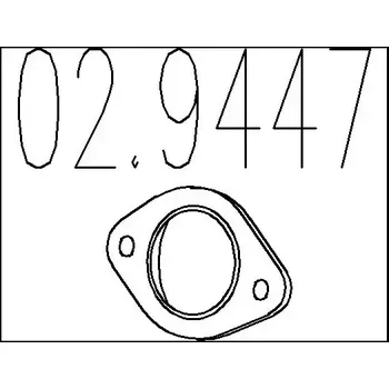 Těsnění výfuku MTS Těsnění výfukové trubky MTS 02.9447