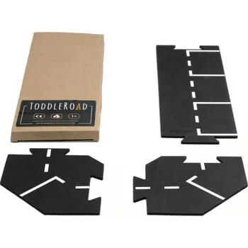 plyšák TODDLEROAD 2072 MINI PARKOVIŠTĚ - flexibilní silnice - 3 silikonové puzzle díly
