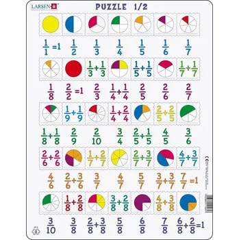 Puzzle Puzzle MAXI - Počítání - zlomky/35 dílků