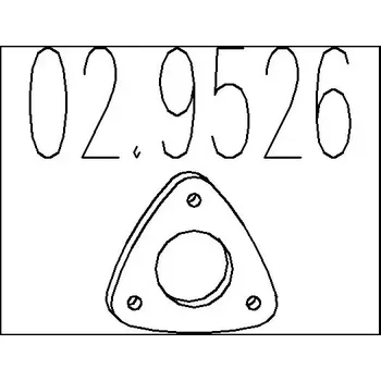 Těsnění výfuku MTS Těsnění výfukové trubky MTS 02.9526